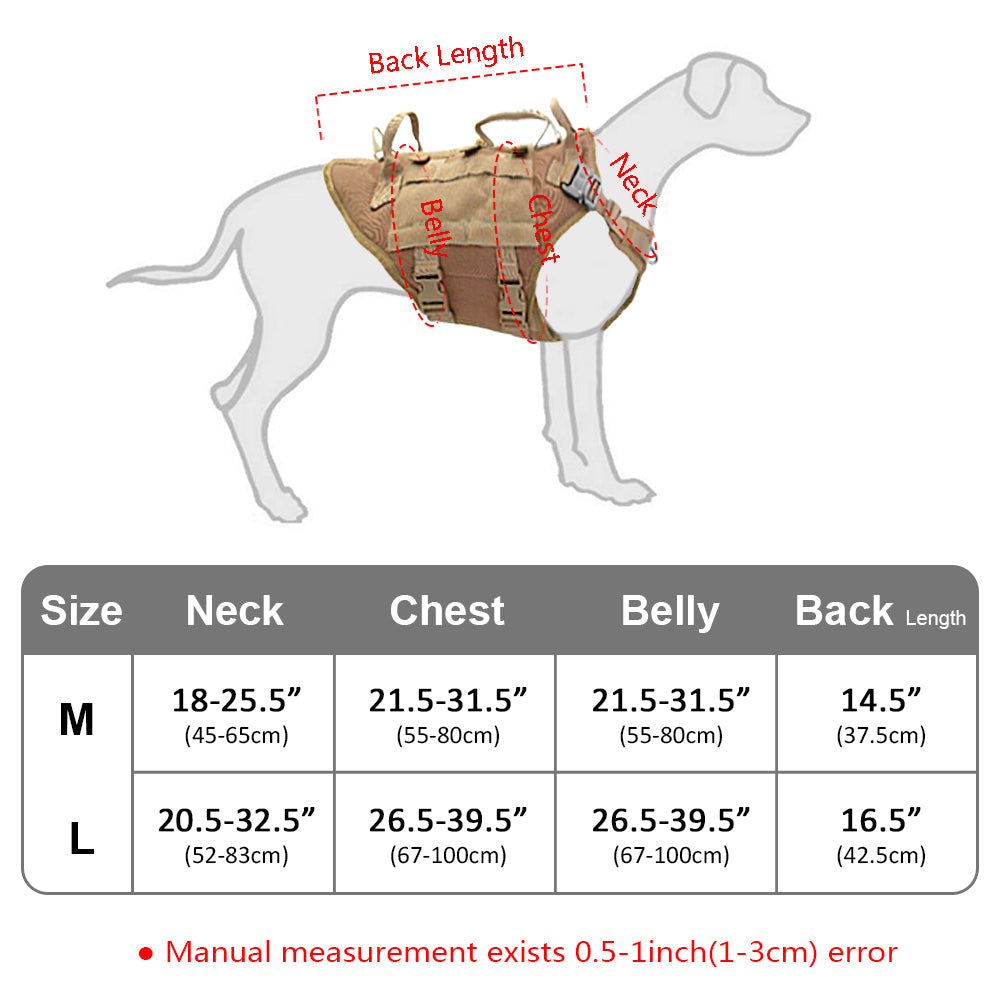 Tactical Outdoor Dog Vest
